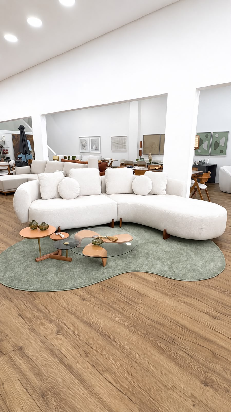 Ambientes do showroom O Rei